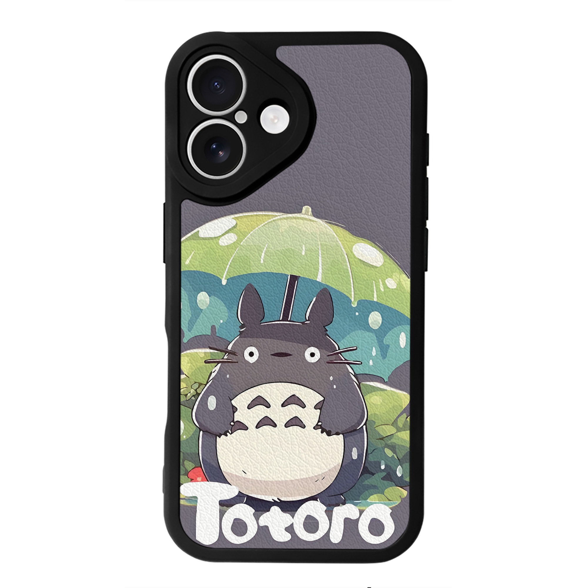 となりのトトロ 草壁メイ 草壁サツキ My Neighbor Totoro Satsuki Kusakabe Mei Kusakabe 【iPhone 16シリーズ対応】シリコンスマホケース（レザー調） 材質：シリコン